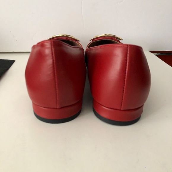 VALENTINO BY MARIO VALENTINO Flora Logo Buckle Pointed Toe Flat - Picture 7 of 11